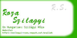 roza szilagyi business card
