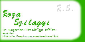 roza szilagyi business card